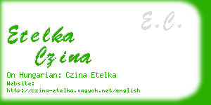 etelka czina business card